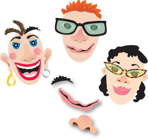 Wonderboard Magnet Set: Make a Face Wonderboard Magnet Set: Make a Face