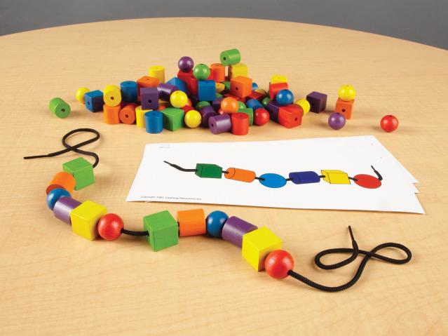 Lacing Beads and Pattern Card Set Lacing Beads and Pattern Card Set