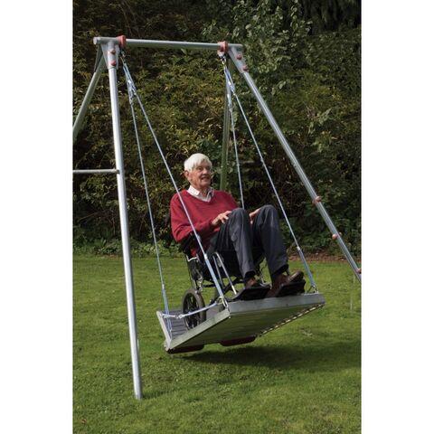 Wheelchair Platform and Swing Frame Wheelchair Platform and Swing Frame