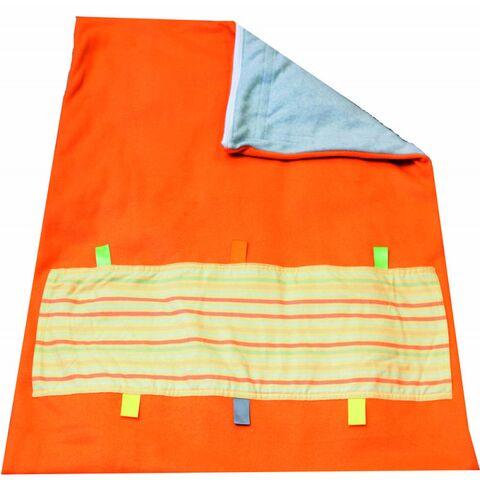 Soft Touch Weighted Blanket-Large Orange/Gray Soft Touch Weighted Blanket-Large Orange/Gray