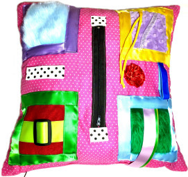 SENSORY TACTILE PILLOW IN PINK SENSORY TACTILE PILLOW IN PINK
